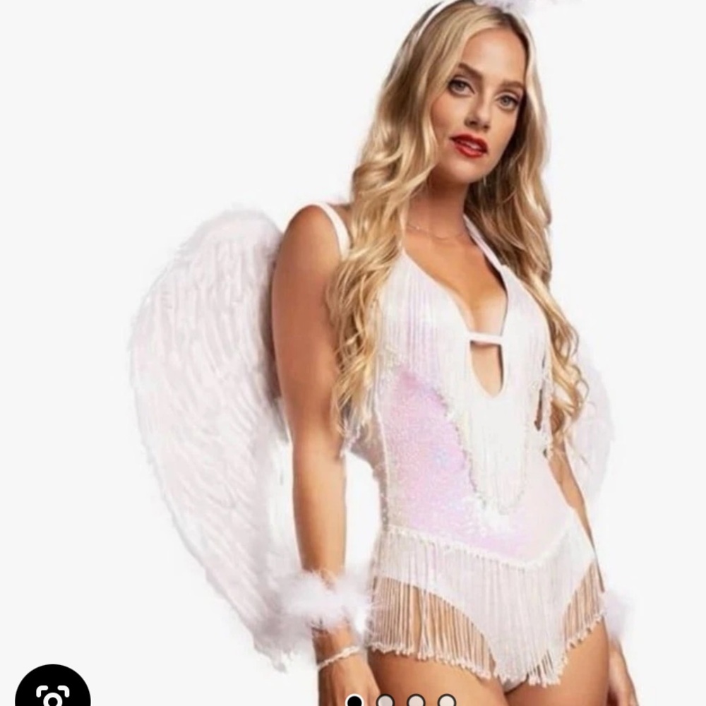 TIPSY ELVES ANGEL COSTUME SEXY ANGEL LARGE NWT HALLOWEEN COSTUME WOMEN’S